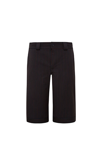 Siyah Çizgili Behind Your Erkek Şort
