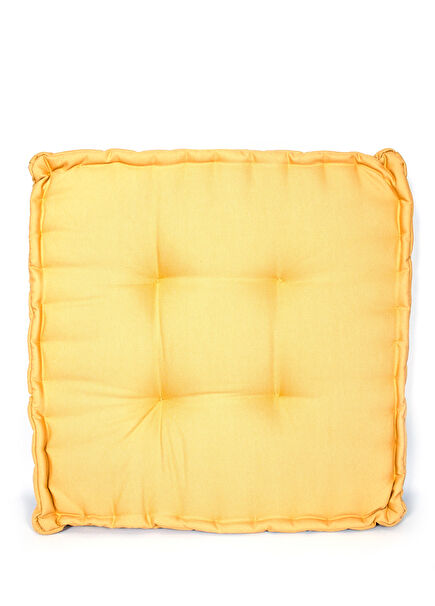 French Mattress Mustard Biscuit Cushion