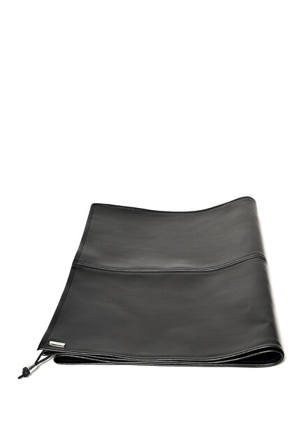Black Leather Runner 150 x 50 cm