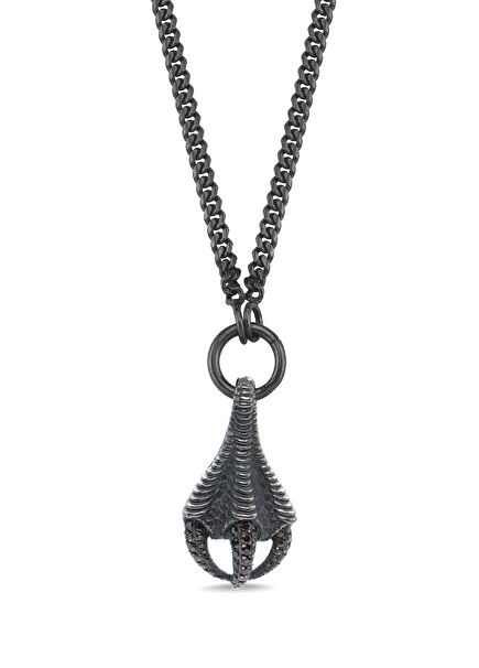 Pençe Formlu Erkek Gümüş Kolye