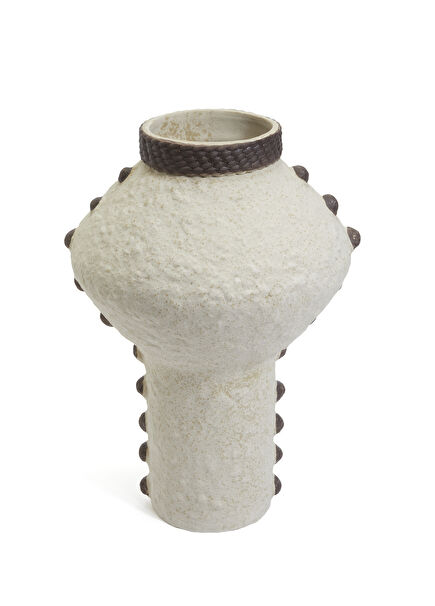 Casablanca Light Blue White Vase