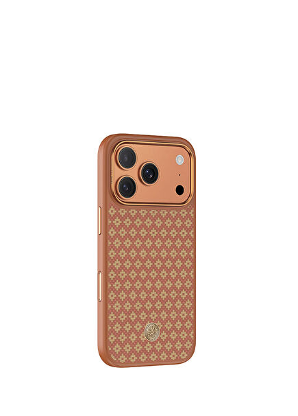 iPhone 17 Pro Kevlar ArmorGrid ArmorPro Cover Magsafe Compatible Light Orange Phone Case