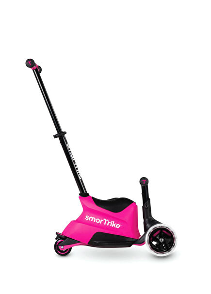 Xtend Kids Scooter With Pink Led Light On Ride With Growth And Seat