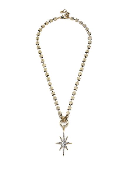 Shining Star Gold Plated Star Zircon Charm Women Chain Necklace