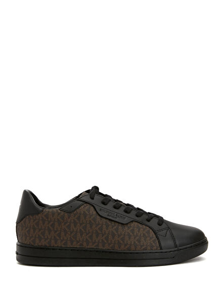 Keating Brown Logo Patterned Men's Sneakers