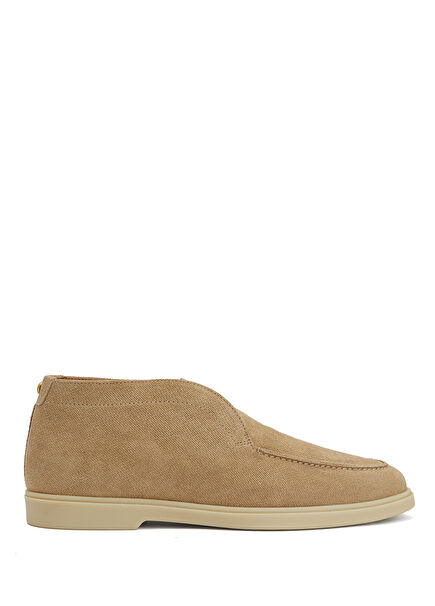 Beige Women's Leather Loafer