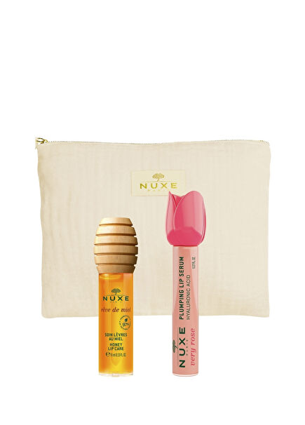 Rêve de Miel Honey Extract Lip Honey 10 ml + Very Rose Plumping Lip Serum 8 ml Lip Care Set