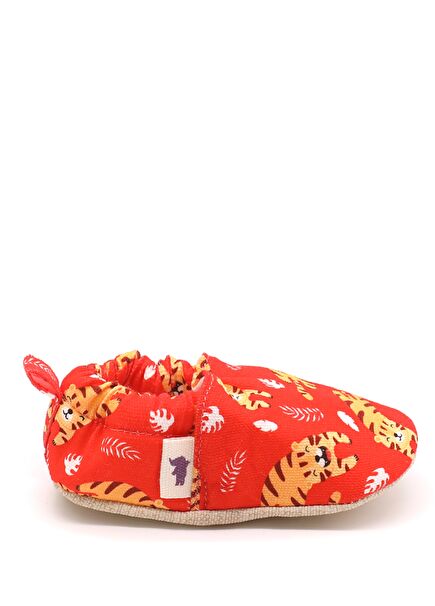 Kaplan Pamuklu Kaydırmaz Tabanlı Bebek Patik