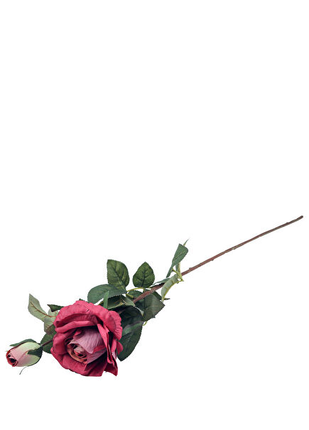 Dark Pink Rose Artificial Flower 64 cm