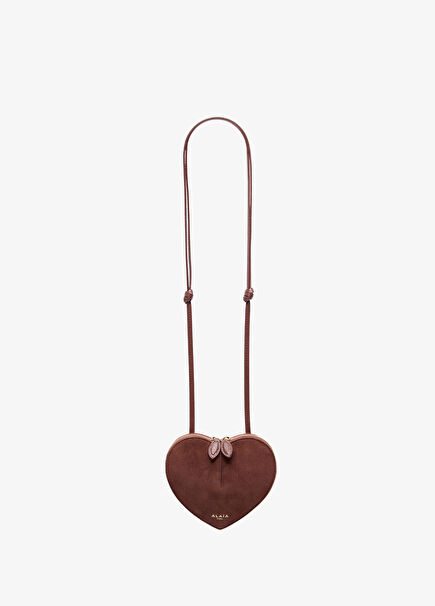 Le Coeur Mini Kahverengi Kadın Süet Çanta