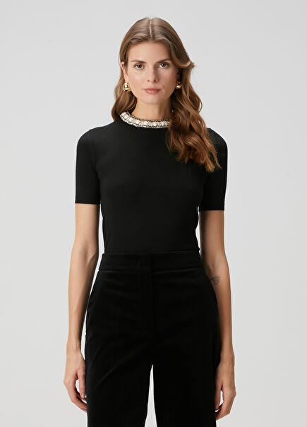 Black Wool Knitwear