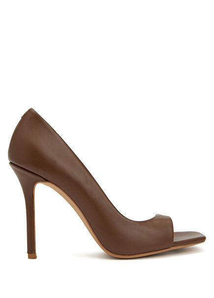 Brown Leather Pump