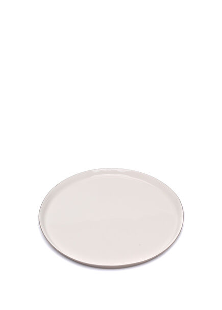Taş Yuvarlak Formlu Porselen Büyük Boy Tabak