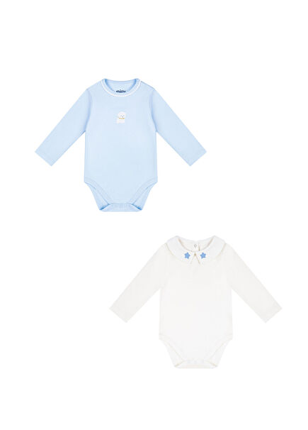 Colorful Long Sleeve Baby Boy 2-Piece Body Set