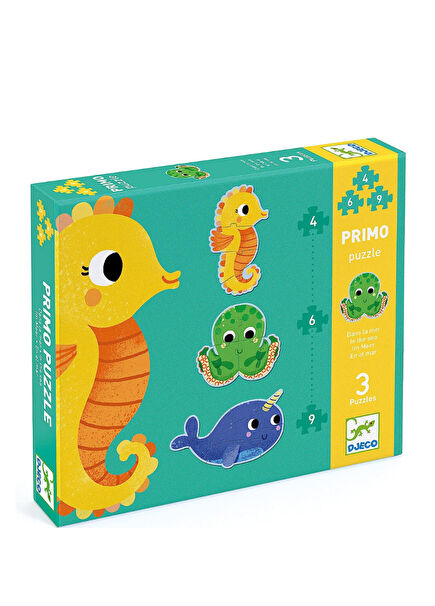 Deniz Canlıları 4-6-9 Parça 1+ Yaş Dev Çocuk Puzzle