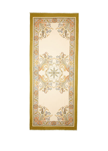 Çok Renkli Desenli Kadın Şal