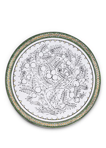Hatay Pomegranate Pattern Ceramic Supla