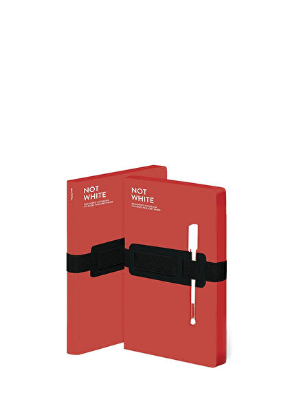 Not White Kırmızı Çizgisiz Defter