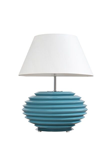 Coco Turquoise Walnut Lampshade