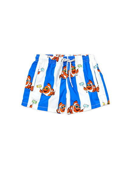 Jean Patterned Boys Swimsuit