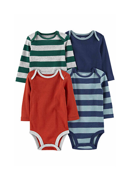Colorful Long Sleeve Body Baby Boy Set of 4