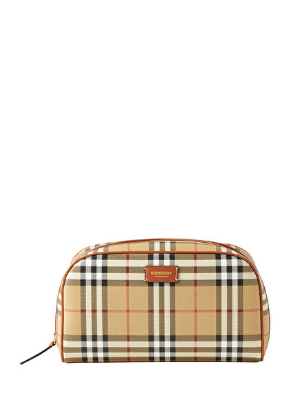 Cosmetic Medium Travel Pouch Kadın Bej Seyahat Çantası