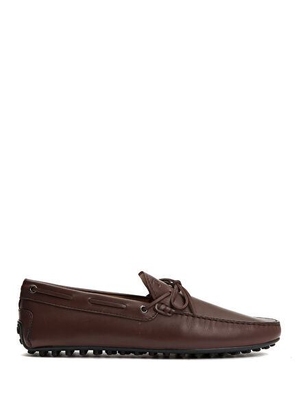 Brown Men's Leather Driver
