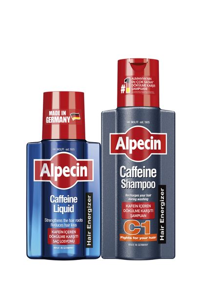 C1 Kafein İçeren Dökülme Karşıtı Saç Losyonu ve Şampuan 375 ml