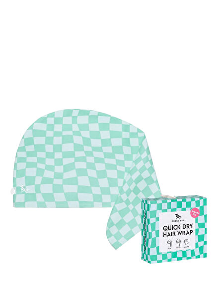 Design Check Mate Women's Hair Towel