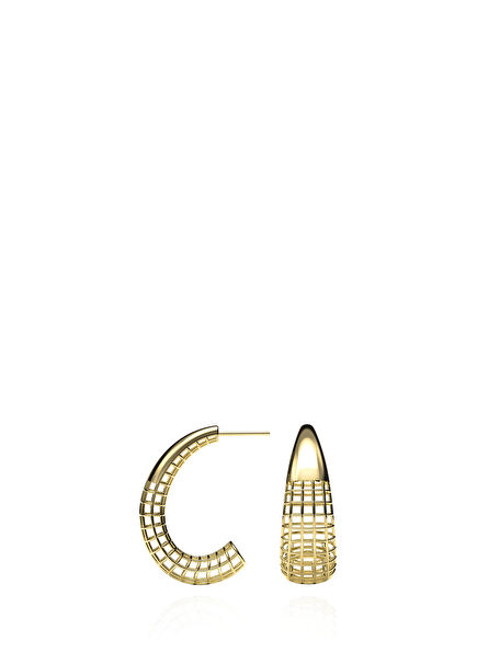 Regal 14K Micro Gold Plated 925Sterling Silver Women's Earrings