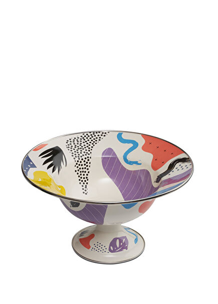 Flashback Large Fruit Plate with Legs