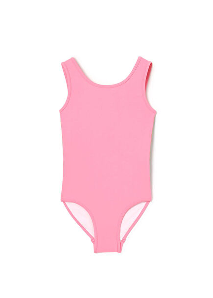 Pink Girls' Swimsuit