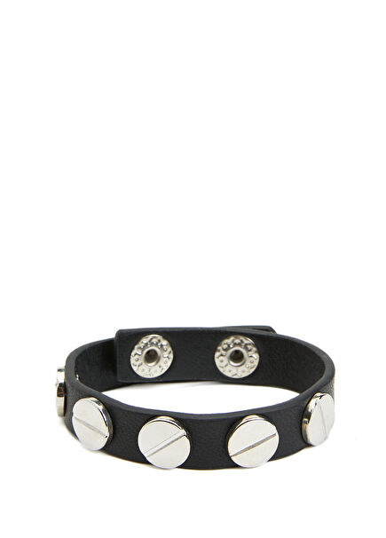 Siyah Erkek Deri Bileklik