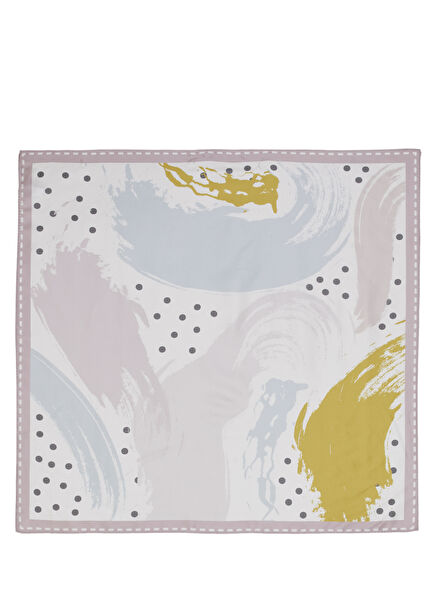 Pembe Desenli Eşarp