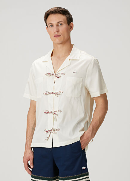 Clot White Bowling Shirt