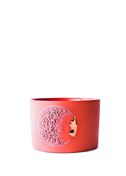 Stone Textured Orange Porcelain Mug