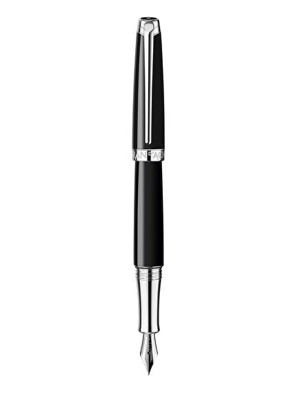 Leman Ebony Silver Plated Fountain Pen