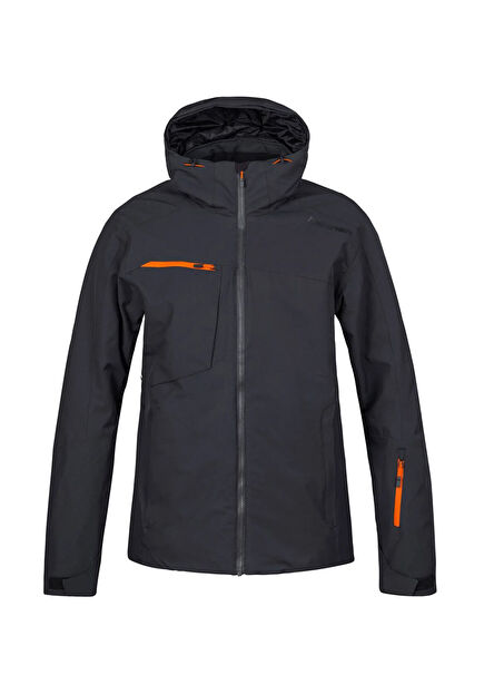 Kelton Antrasit Turuncu Kapüşonlu Erkek Kayak Snowboard Montu