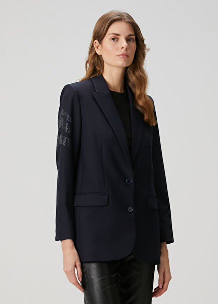 Viva Arrow Navy Blazer