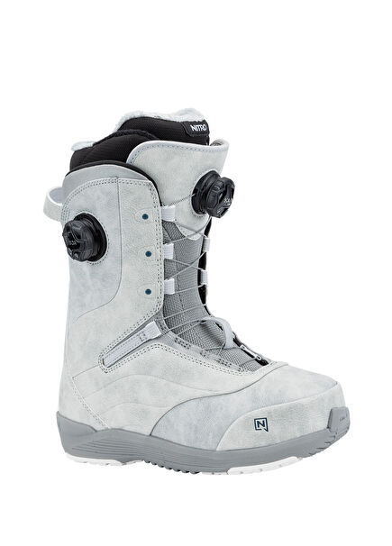 Crown Double Boa Gri Kadın Snowboard Botu