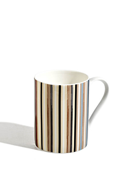 Çizgili Porselen Kupa