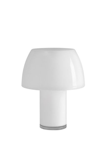 Lorosae White Glass Led Table Lamp