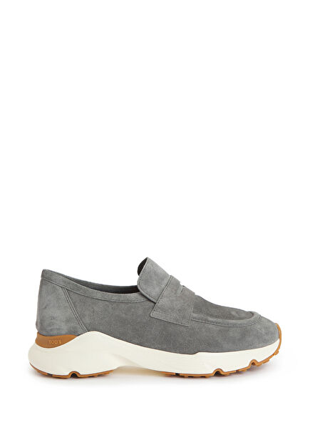 Gri Kadın Süet Sneaker