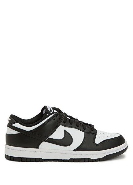 Dunk Low Siyah Beyaz Kadın Deri Sneaker