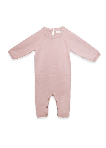 Lupin Rose Organic Cotton Long Sleeve Baby Girl Jumpsuit