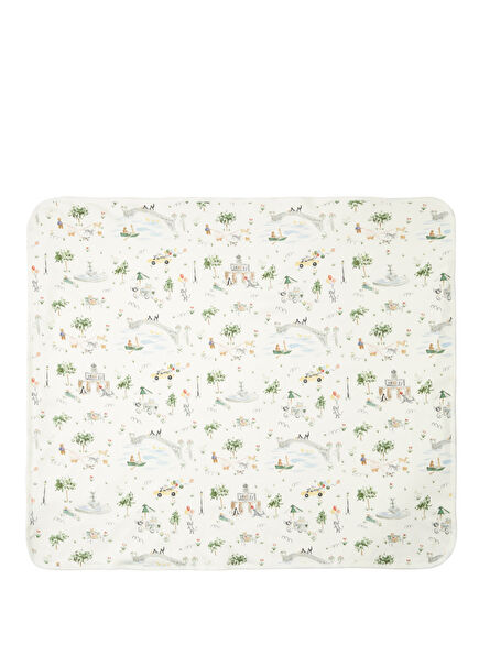 Çok Renkli Figür Desenli Erkek Bebek Battaniye