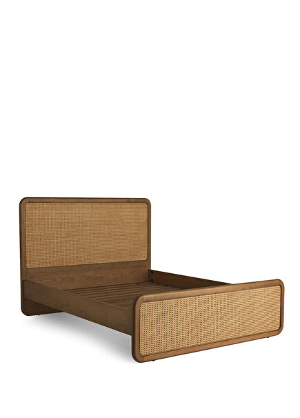 Rosaline Hazeranlı Ahşap Tek Kişilik Karyola