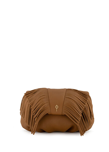 Fringe Leda Taba Women's Leather Bag