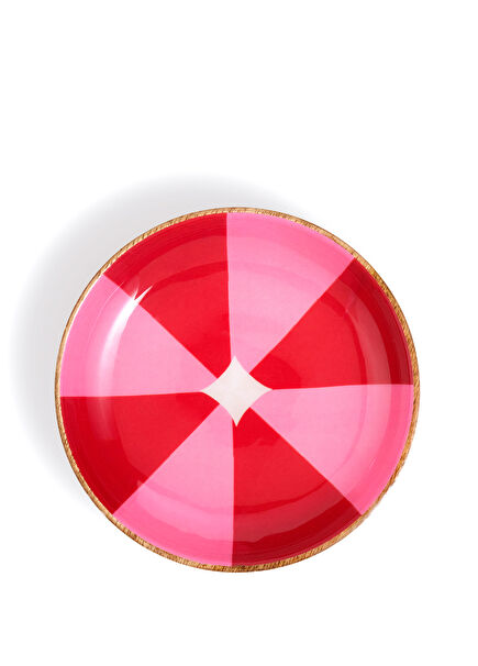 Lakrı Fuşya Pembe Mango Ağacı Dekoratif Kase