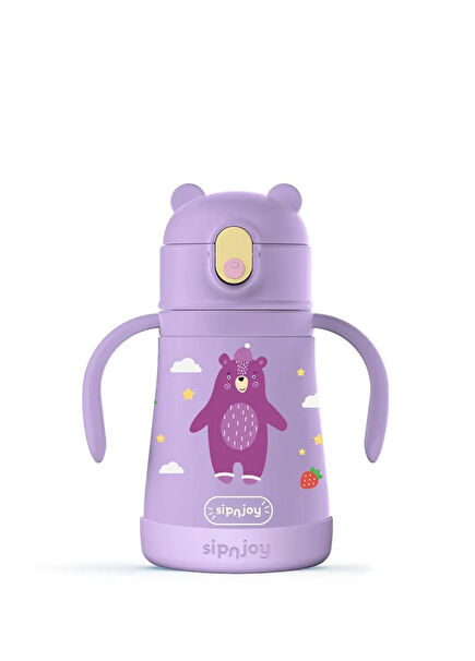 SippyPals Purple Steel Children's Thermos Drinker 360 ml